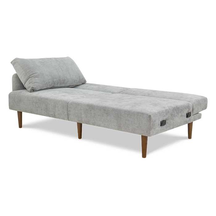 Futon Tela Gris Claro Cire | Sofá Cama y Futones | salas